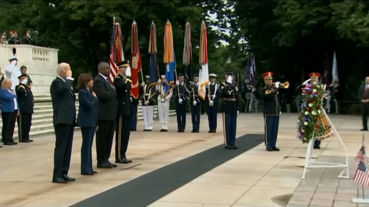 Biden discuros Arlington